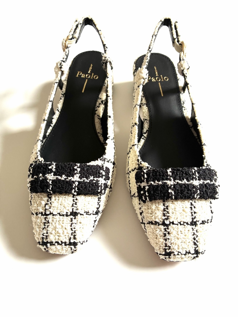 Linea Paolo Women’s The Caris-L Slingback. This Black & White. Various sizes.NWT